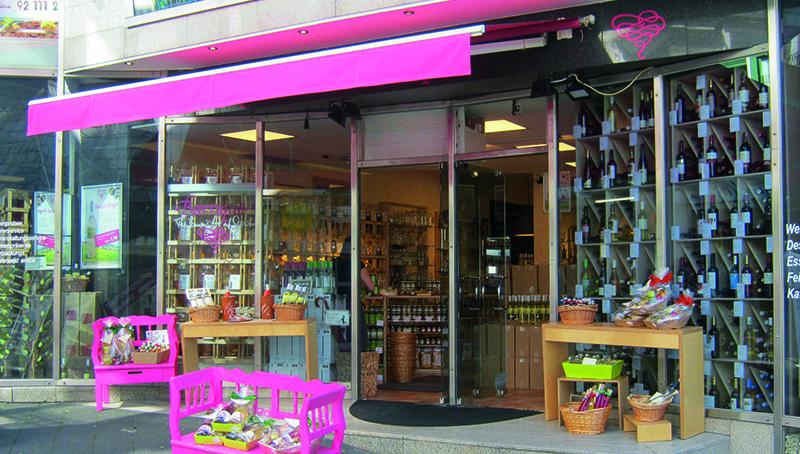 Selbstständig in der Fußgängerzone Barrique Hattingen